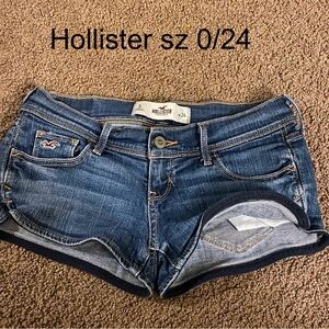 Hollister Dark Blue Denim Shorts